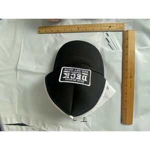 Hugh Mungus Deck Trucker Hat Black White Mesh Baseball Cap